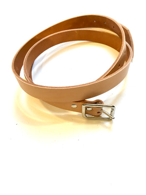 Ceinture fine boucle nickelée